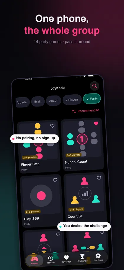 JoyKade app screen 2